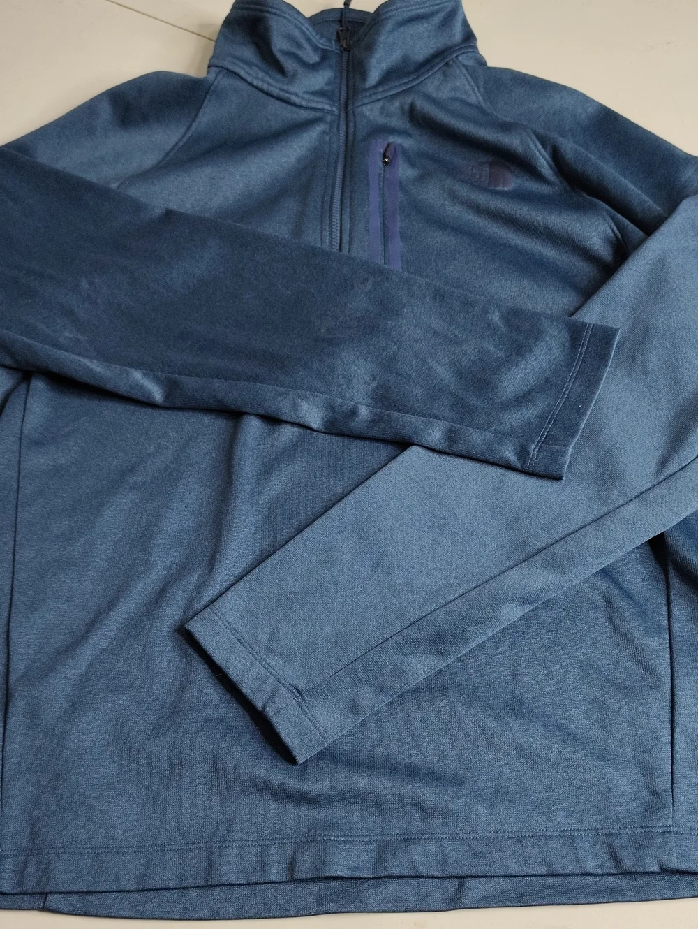 The North Face Canyonlands Half Zip Fleece Pullover Shady Blue Heather Size L
